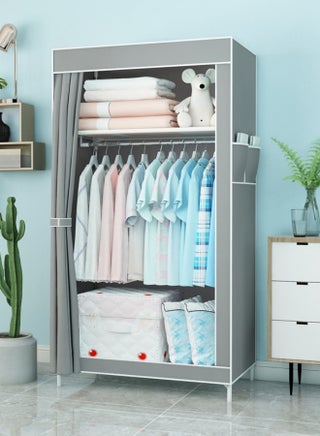 Portable Fabric Nonwoven Wardrobe Storage Closet Organizer With Hanging 70*45*165cm - https://f.nooncdn.com/p/pzsku/Z9E2995394DAABFF3F9FCZ/45/_/1701928868/015d889c-5e07-4f01-9982-1f4549c85471.jpg