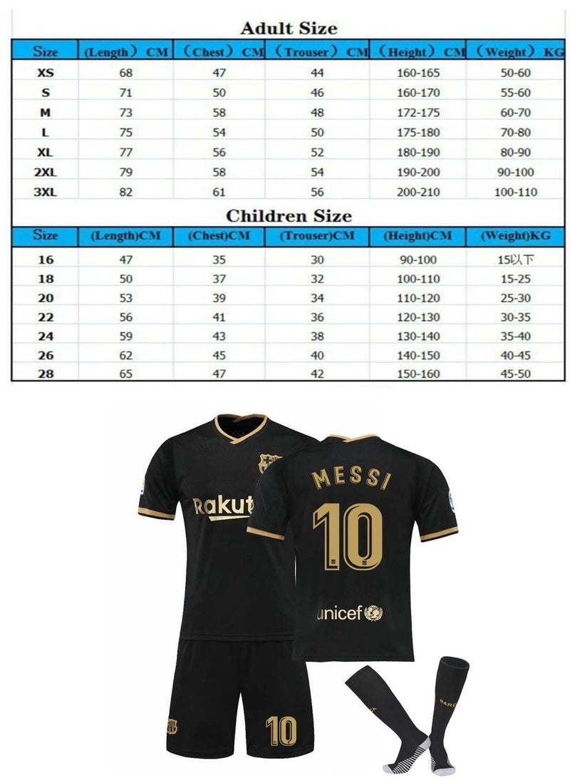 WHITE GAINS A breathable, quick-drying and wear-resistant 3-piece set of No. 10 football jersey specially designed for football enthusiasts and sports people, including a top, shorts, socks - Image 2