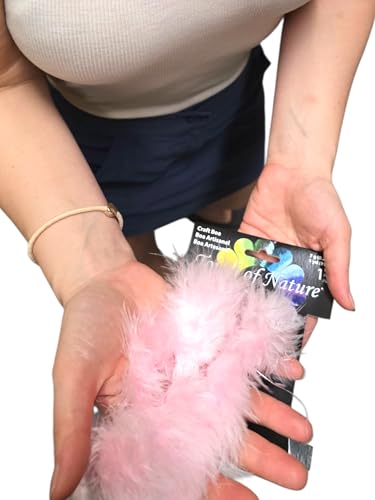 Touch of Nature 36854 1-Piece Feather Marabou Craft Boa for Arts and Crafts, 1-Yard, Light Pink - Image 3