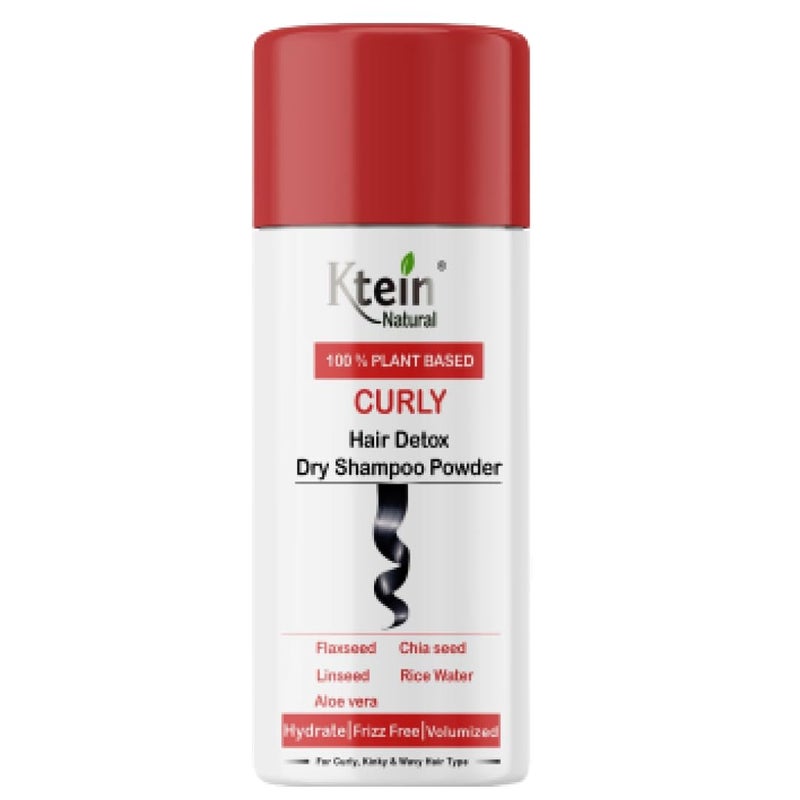 Ktein Natural 100 Plant Based Hair Detox Dry Shampoo Powder for Curly Hair 25g - Image 1
