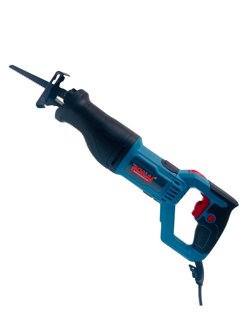 BONAI 1500W Corded Reciprocating Saw – Rotary Handle, 0-2800rpm, 20mm Stroke, Tool-Less Blade Change, 110mm Wood / 60mm Steel Cutting  - Image 1