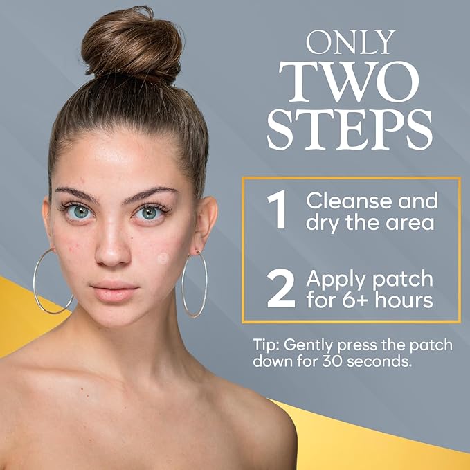 BLOOMORA Microdart Pimple Patch Cystic Acne Treatment Spot Patches Salicylic Acid Hyaluronic Acid Pimple Patches Microneedle Technology Early Stage Acne Patch 24 Count - Image 5