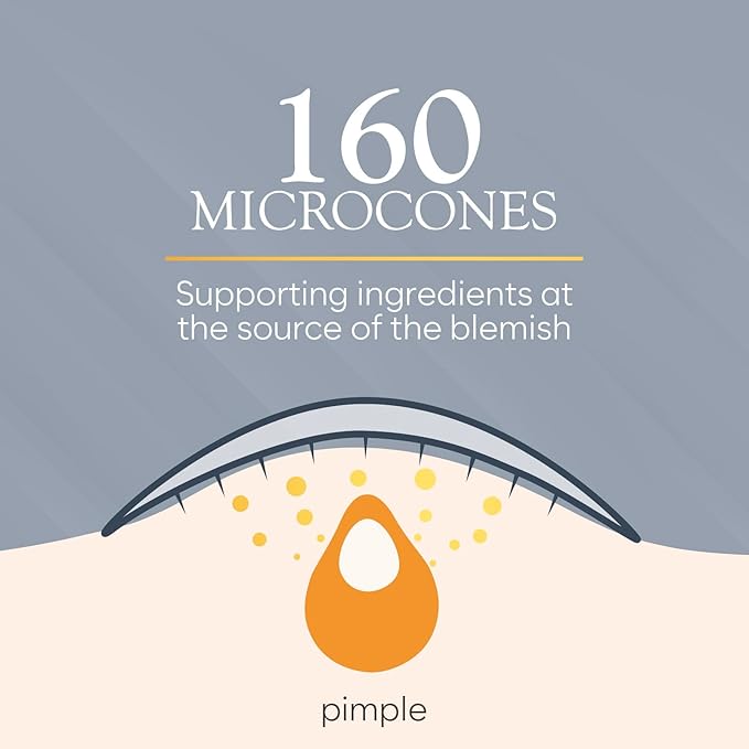 BLOOMORA Microdart Pimple Patch Cystic Acne Treatment Spot Patches Salicylic Acid Hyaluronic Acid Pimple Patches Microneedle Technology Early Stage Acne Patch 24 Count - Image 4