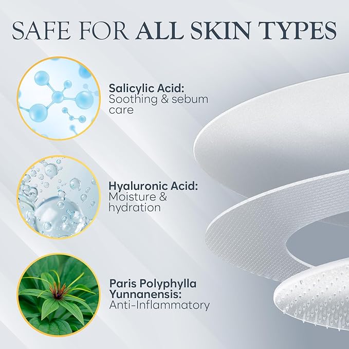 BLOOMORA Microdart Pimple Patch Cystic Acne Treatment Spot Patches Salicylic Acid Hyaluronic Acid Pimple Patches Microneedle Technology Early Stage Acne Patch 24 Count - Image 3