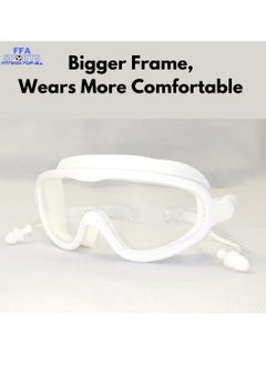 FFA SPORTS Fitness for All Sports Adult Swim Goggles Waterproof Earplugs 180° Clear Vision No Leaking Anti-Fog Swimming Goggles For Adult Men Women Youth Uv Protection Diving Goggles For Surfing  - Image 4