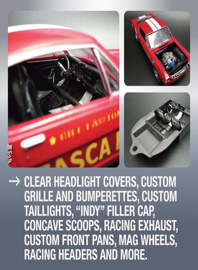 AMT 1966 Ford Mustang Fastback 2+2 1:25 Scale Model Kit - Image 3