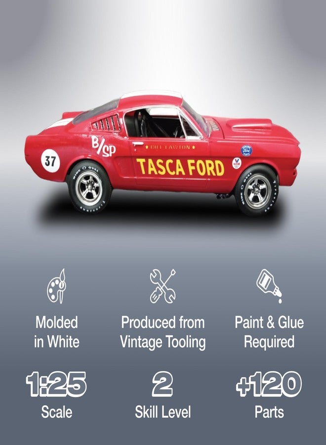 AMT 1966 Ford Mustang Fastback 2+2 1:25 Scale Model Kit - Image 2