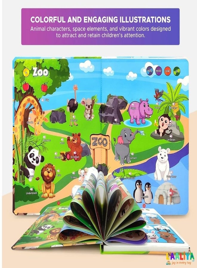 LAALIYA Learn & Play English Learning Book for Kids | Interactive Sound Book with Music, Stories, and Activities | Early Educational Toy for Toddlers and Preschoolers - Image 3