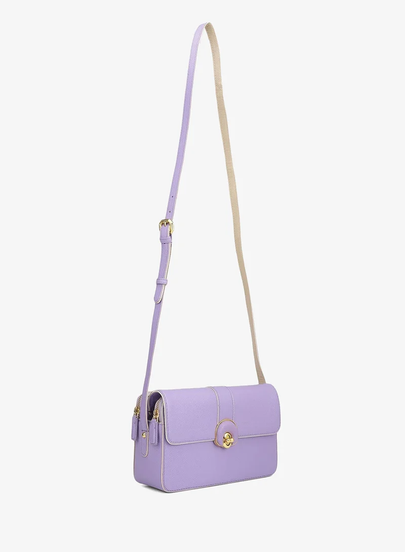 Da Milano Purple Haze Small Franzy Leather Sling - Purple Haze  | Best Price UAE