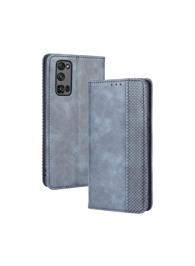 اس-توب جراب لهاتف Huawei Honor 30 Pro بمشبك مغناطيسي بتصميم حصان مجنون بتصميم كلاسيكي، جراب جلدي قلاب أفقي، مع حامل وفتحات للبطاقات وإطار للصور - Image 1