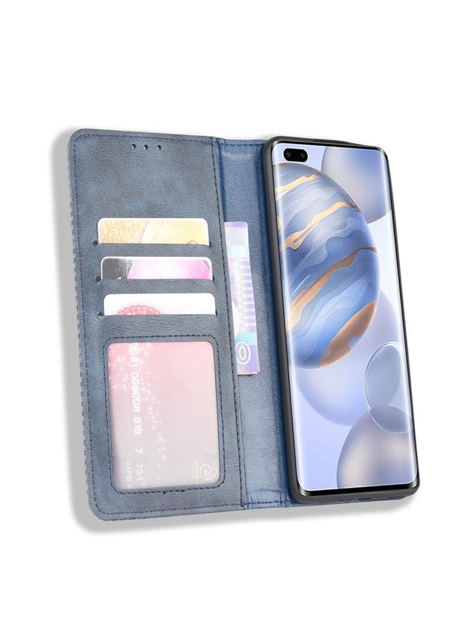 اس-توب جراب لهاتف Huawei Honor 30 Pro بمشبك مغناطيسي بتصميم حصان مجنون بتصميم كلاسيكي، جراب جلدي قلاب أفقي، مع حامل وفتحات للبطاقات وإطار للصور - Image 5