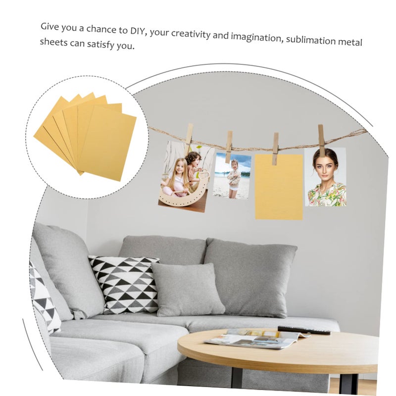 6 Pack Aluminum Sublimation Blanks Coasters Photo Sheets 1 Set - Image 4