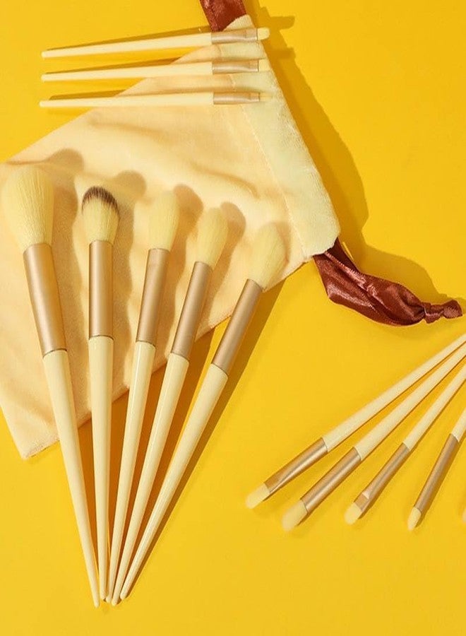 PIXELERA Makeup Brushes 13 Pcs Makeup Kit, Foundation Brush Eyeshadow Brush Make up Brush Set with Bag Hair Makeup Brushes Set Foundation Eyeshadow Kits (multi colour) Beige - Image 2