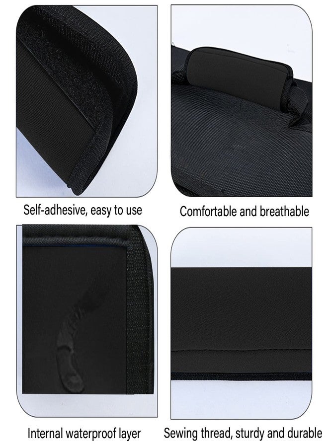 Jcpmcxs 2 Pack Luggage Handle Wraps for Suitcase, Bright Color Comfort Soft Handle Covers (Black) - Image 4