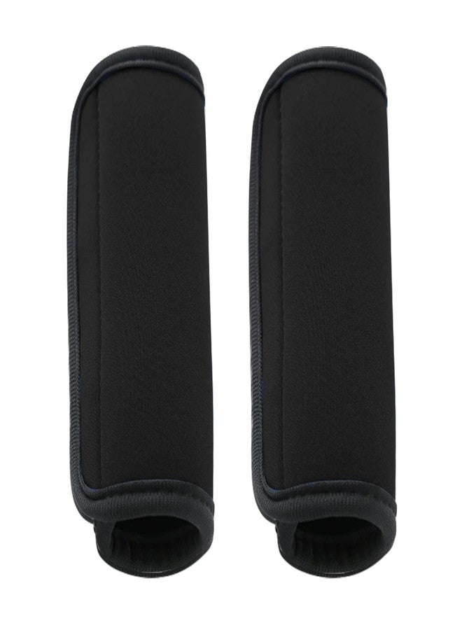 Jcpmcxs 2 Pack Luggage Handle Wraps for Suitcase, Bright Color Comfort Soft Handle Covers (Black) - Image 1
