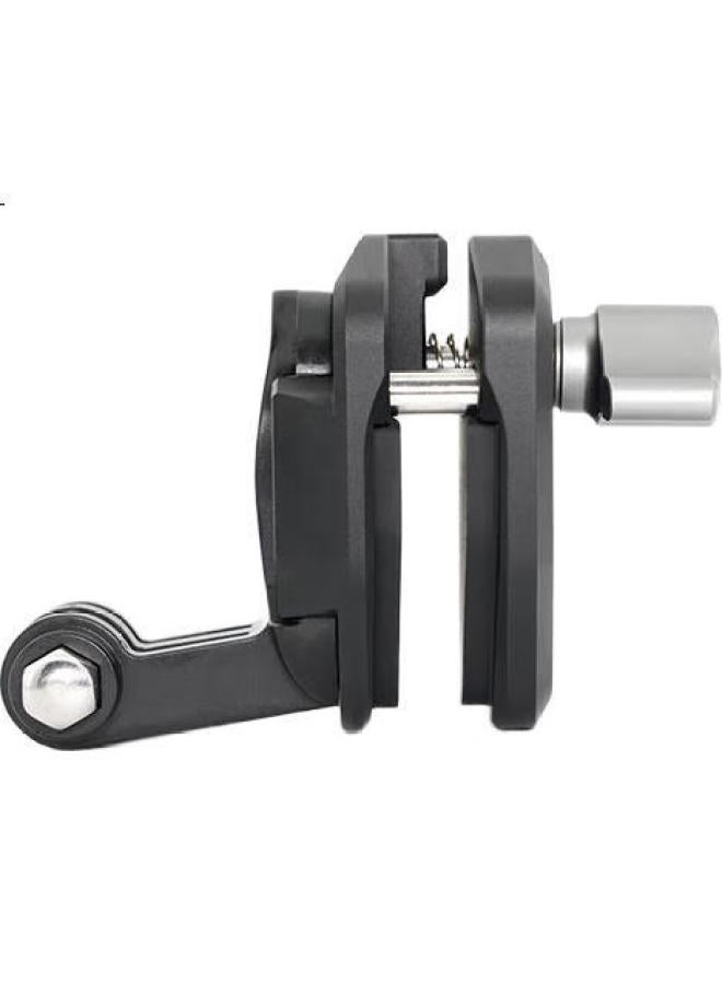 Maxcam / Maixikam Motorcycle Motorbike Aluminum Alloy Windshield Clamp Fixed Bracket Riding Clip Accessories For Dji Osmo Action 5/4 Sports Camera - Image 1
