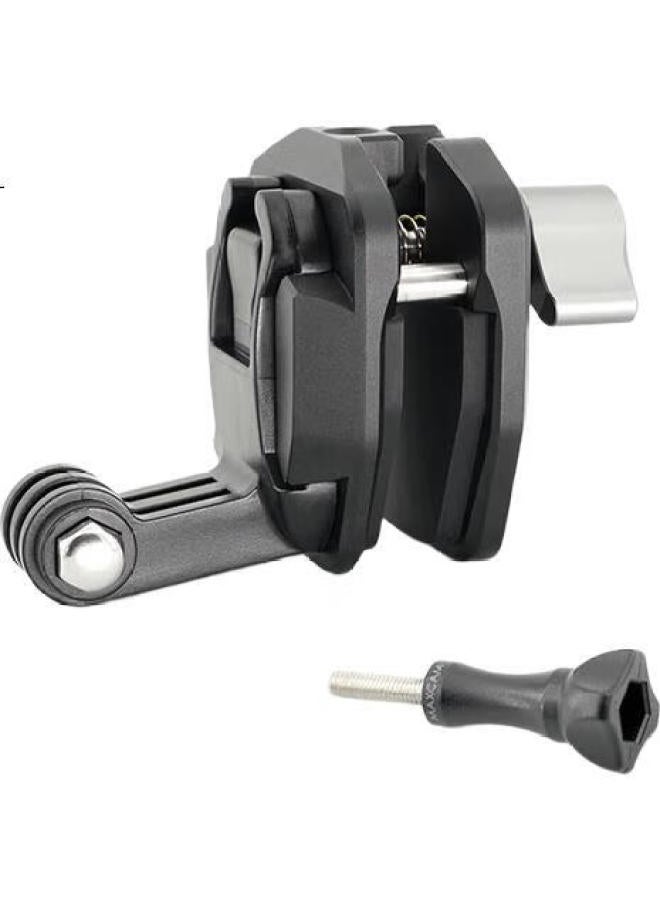 Maxcam / Maixikam Motorcycle Motorbike Aluminum Alloy Windshield Clamp Fixed Bracket Riding Clip Accessories For Dji Osmo Action 5/4 Sports Camera - Image 3