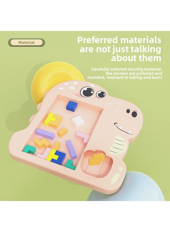 Popular Dinosaur Tetris Educational Toys Thinking Assembling Interest Building Blocks Puzzle Children's Jenga-Color:Pink Dinosaur Tetris - Image 4