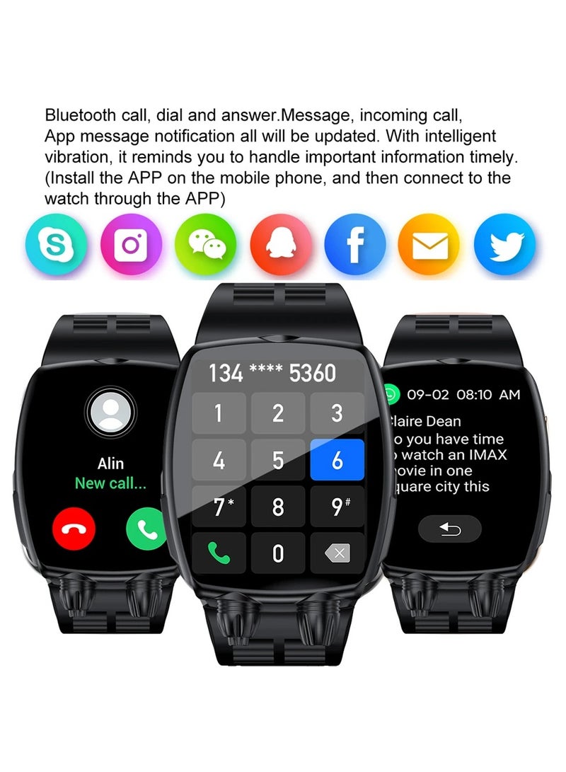 AROAQ 2022 Hot Luminous Personalized Fashion Trend Cool Men's Multi-Function Timing Waterproof Bluetooth Call - Image 2