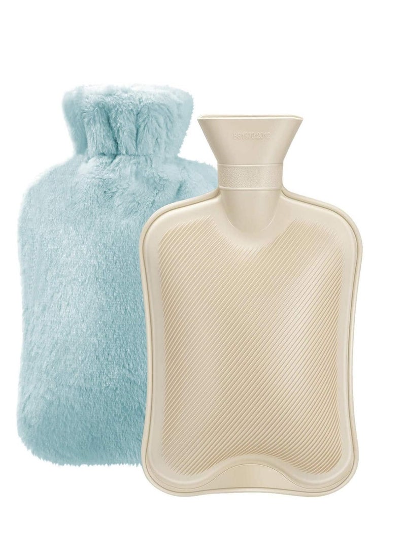 Cloudlyn Hot Water Bottle With Plush Cover For Cramps And Pain Relief - Image 2