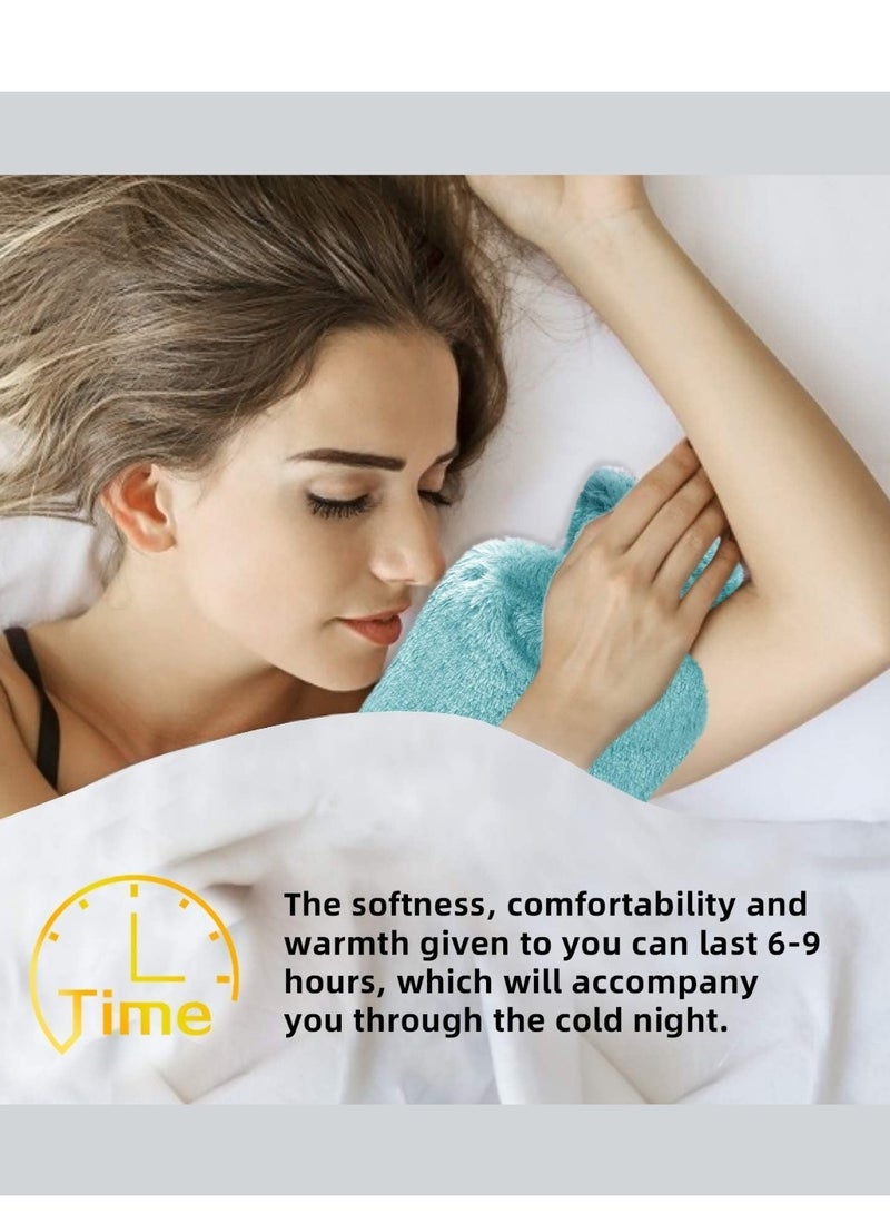 Cloudlyn Hot Water Bottle With Plush Cover For Cramps And Pain Relief - Image 5