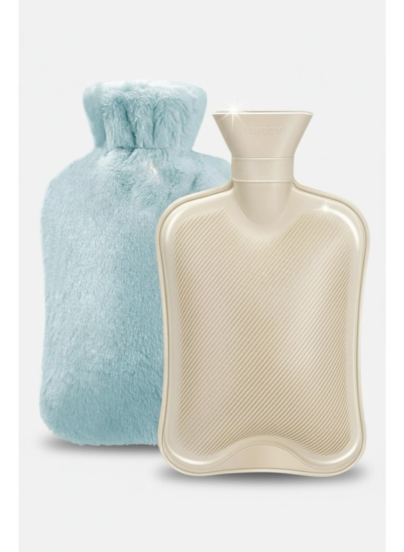 Cloudlyn Hot Water Bottle With Plush Cover For Cramps And Pain Relief - Image 1