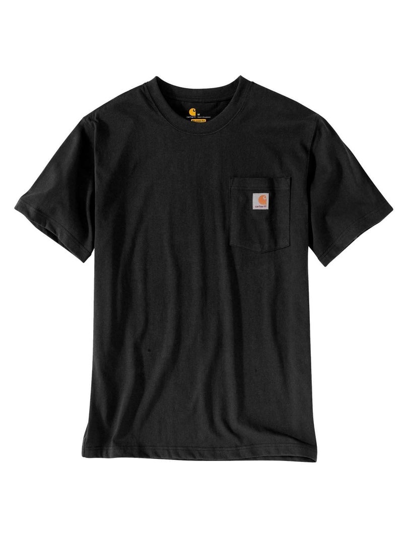 Carhartt Men's Relaxed Fit Heavyweight T-Shirt, Black, X-Large - Image 2