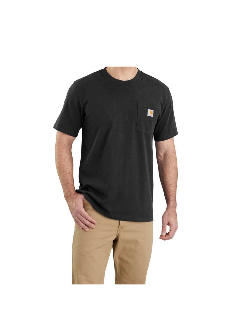 Carhartt Men's Relaxed Fit Heavyweight T-Shirt, Black, X-Large - Image 1