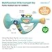 IIROMECI Musical Instruments Toys for Kids Toddlers Little Trumpet and Baby Educational Toy for Girls Boys Ages 13 Blue - Image 4