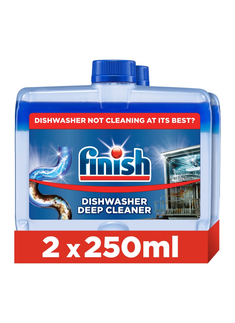 Finish Dishwasher Machine Cleaner, 250ml x 2 - Image 1