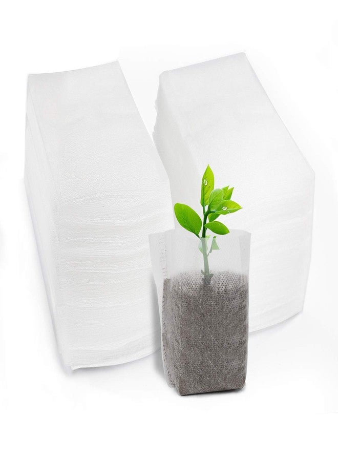 ENPOINT Seed Starter Bags Small, 200PCS 3x4 inch Non-Woven Nursery Plant Grow Bags, Fabric Seedling Bags Pots Pouch for Plants Seeding Clones Home Garden Supply - Image 1
