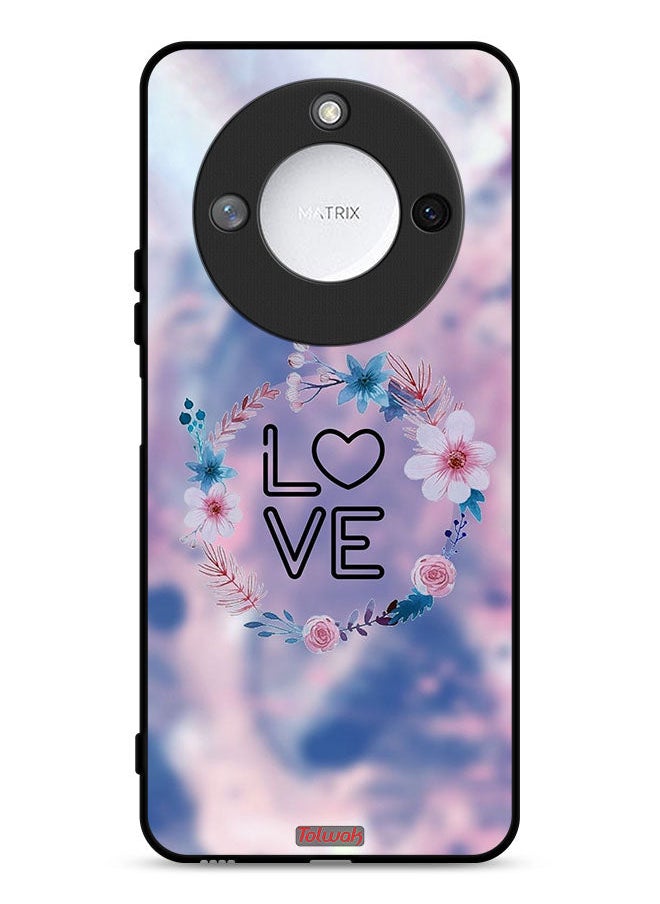 Tolwak Honor X9c Smart 5G Protective Case Cover Love In Flowers Ring Art  - Image 1