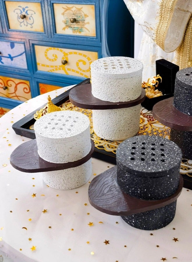 شيبشيب حامل بخور من الراتينج، حوامل للبخور، مقاس 12.8x12.8x9.5 سم - Image 5