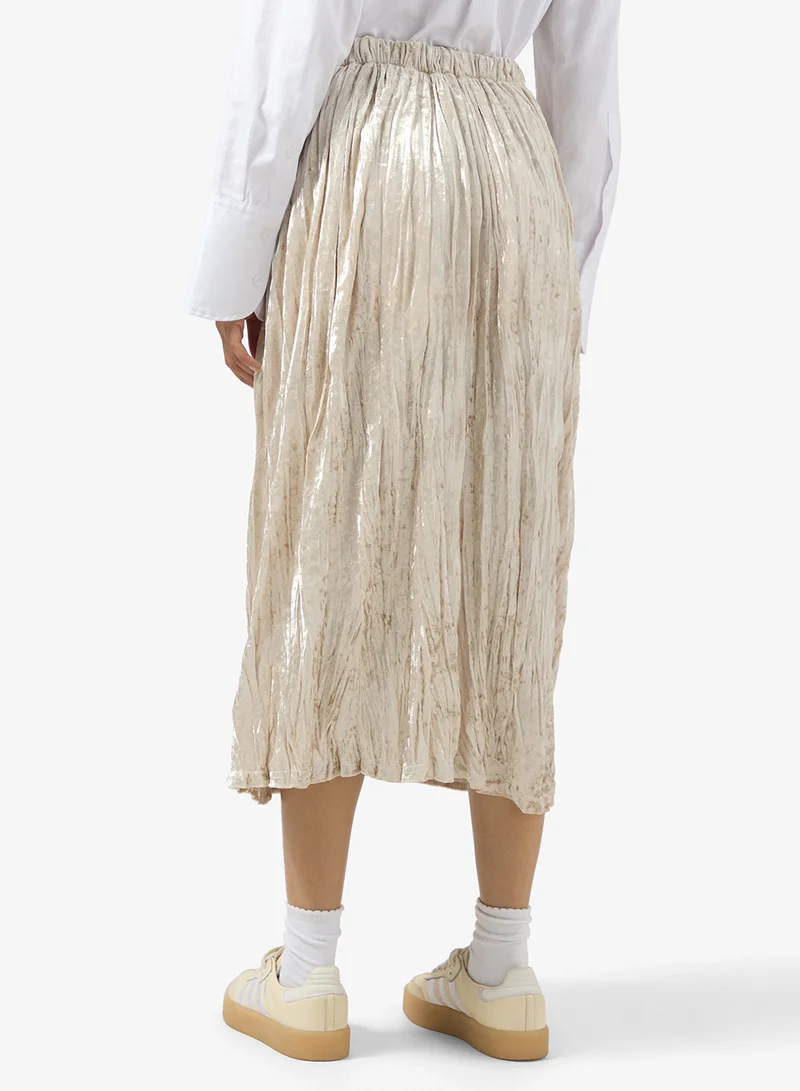 جينجر Metallic Maxi Skirt