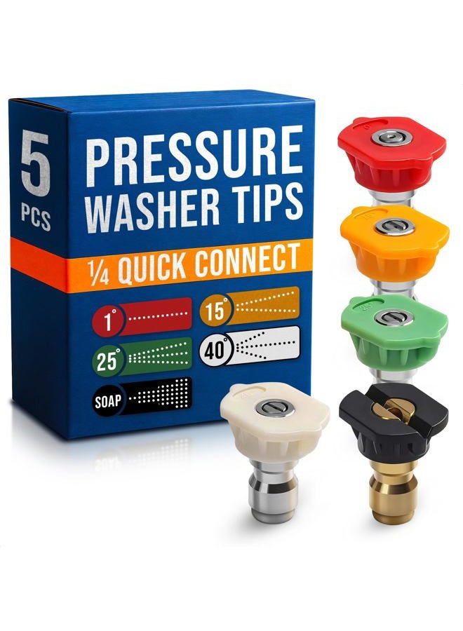 KETAR Pressure Washer Sprayer Nozzle Tip Replacement for Generac 2700 Psi Pressure Washer, 2.3 GPM, Model # 6022 & 6023, Size 3.0 or 030, (Set of 5 Tips) - Image 1