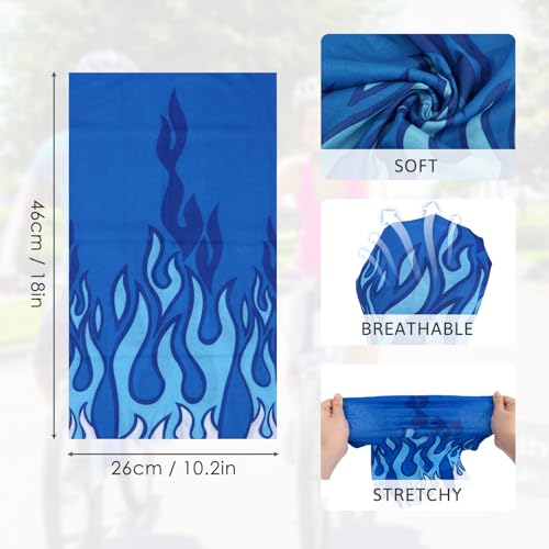 kilofly 6/8 pc Multi-purpose Seamless Headwear Bandanas Mixed Set Value Pack - Image 2