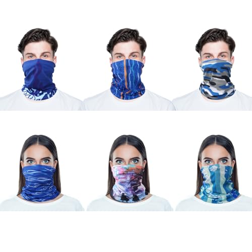 kilofly 6/8 pc Multi-purpose Seamless Headwear Bandanas Mixed Set Value Pack - Image 4