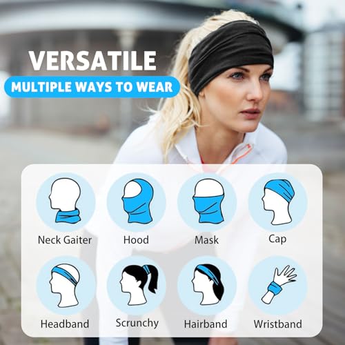 kilofly 6/8 pc Multi-purpose Seamless Headwear Bandanas Mixed Set Value Pack - Image 5