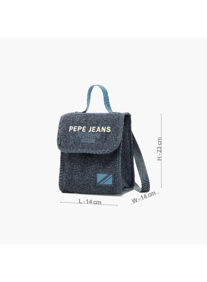 بيبي جينز Lunch Bag  - Edmon - 1Cmprt - Solid (Polyester) Navy Blue \ 20X23X14Cm