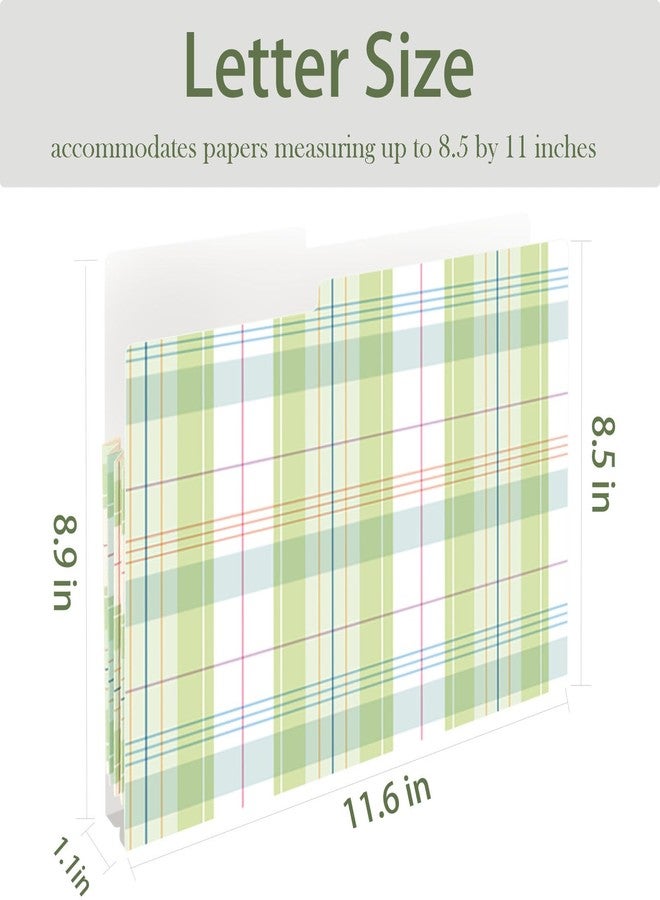 Ospelelf Expandable File Folder Letter Size Paper Organizer 8.5 x 11 Pretty Colored Folders Cute Polka Dot Geometry - Image 3