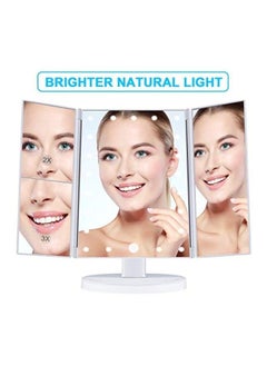 KOOLORBS Touch Control LED Vanity Mirror With 3x Magnification White 12x7.9x3centimeter  - Image 3