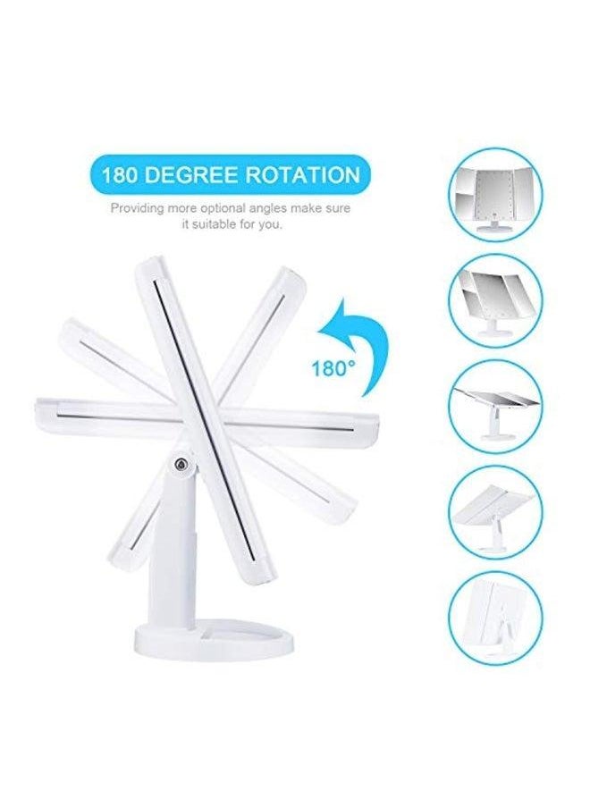 KOOLORBS Touch Control LED Vanity Mirror With 3x Magnification White 12x7.9x3centimeter  - Image 4