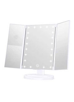 KOOLORBS Touch Control LED Vanity Mirror With 3x Magnification White 12x7.9x3centimeter  - Image 1