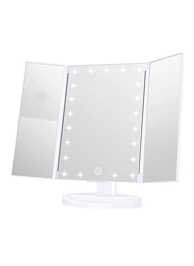 KOOLORBS Touch Control LED Vanity Mirror With 3x Magnification White 12x7.9x3centimeter  - Image 1