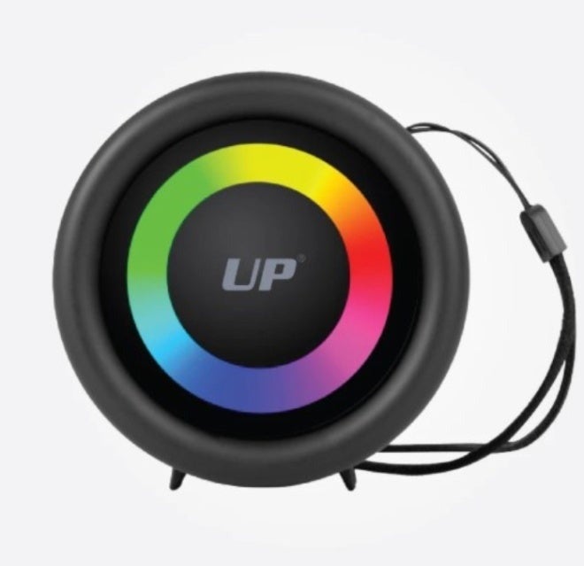 مكبر صوت لاسلكي صغير بتقنية بلوتوث 5.0 | مشغل موسيقى بإضاءة LED RGB | ميكروفون مدمج لإجراء مكالمات هاتفية بدون استخدام اليدين | منفذ لبطاقة TF ومنفذ AUX 3.5 ملم - Image 1