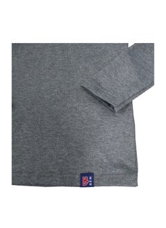 Bashayer Dark grey winter blouse with high neck  - Image 3