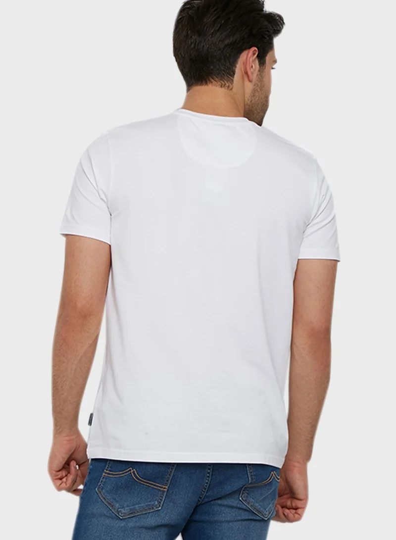 bhpoloclub Embroidered Logo Crew Neck T-Shirt