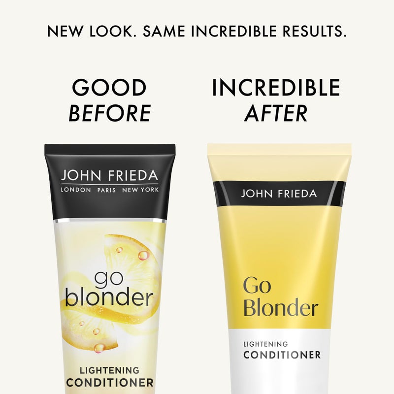 John Frieda Go Blonder Lightening Conditioner, Gradually Lightens Blonde Color, For Natural or Color-Treated Hair, Formulated with Citrus and Chamomile, Paraben Free, 8.3 Oz - Image 2