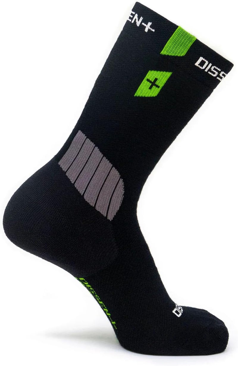 DISSENT Unisex Nordic GFX Comp DL Wool Performance Soft Breathable Warm Easy-To-Wear Mid-Calf Ski Compression Socks - Image 1