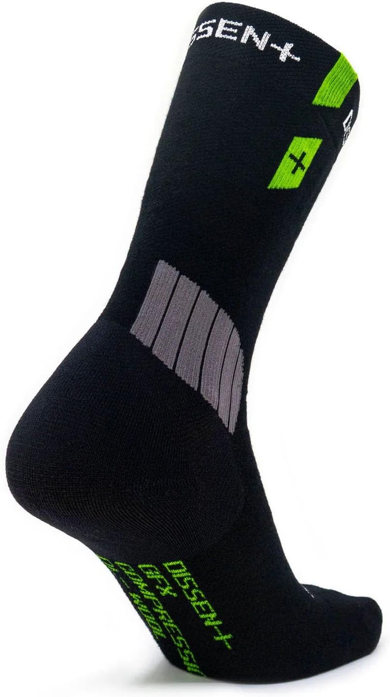 DISSENT Unisex Nordic GFX Comp DL Wool Performance Soft Breathable Warm Easy-To-Wear Mid-Calf Ski Compression Socks - Image 2